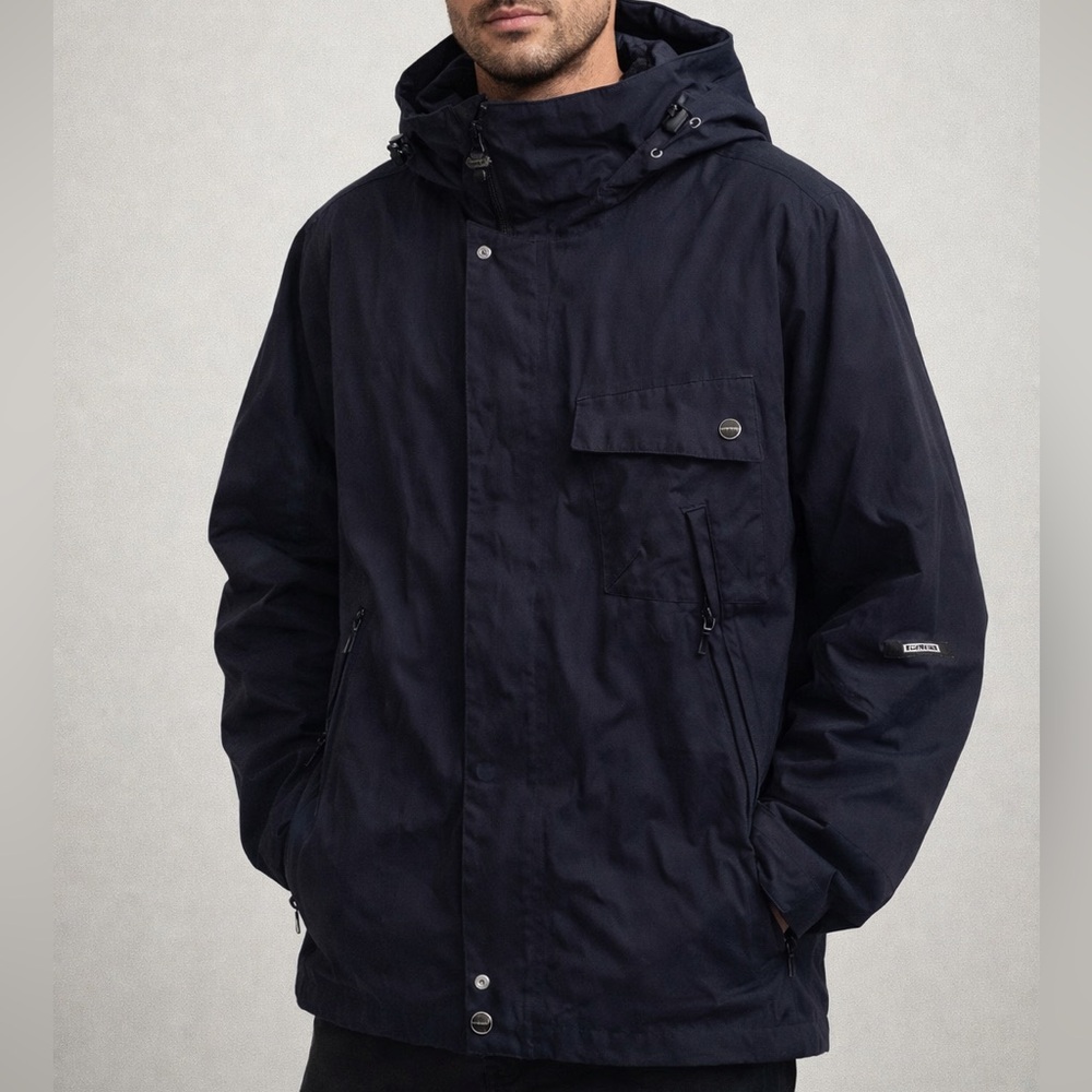 Holden Men's Skiing Jacket Size Lg Black Pockets Water Proof Luxury Slopes